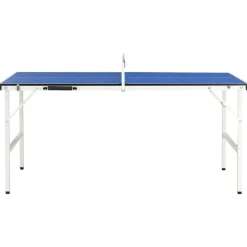 vidaXL Tafeltennistafel 152x76x66 cm met net 152x76x66 cm blauw