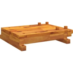 vidaXL Tafelwerkbank met bankschroef 52x44x9,5 cm massief acaciahout