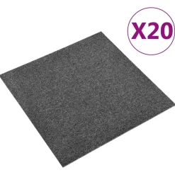 vidaXL Tapijt 20 pcs Antraciet 50 x 50 cm 100% Polypropyleen
