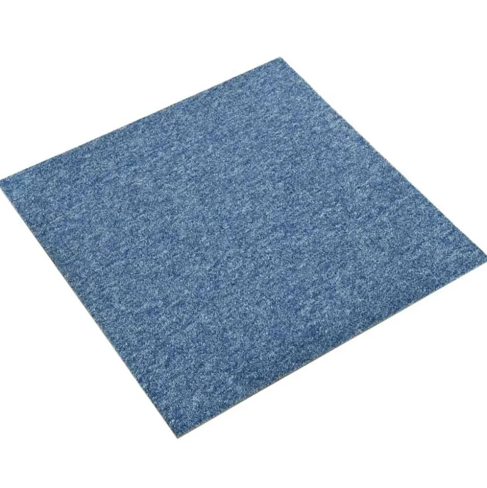 vidaXL Tapijt 20 pcs Blauw 50 x 50 cm 100% Polypropyleen