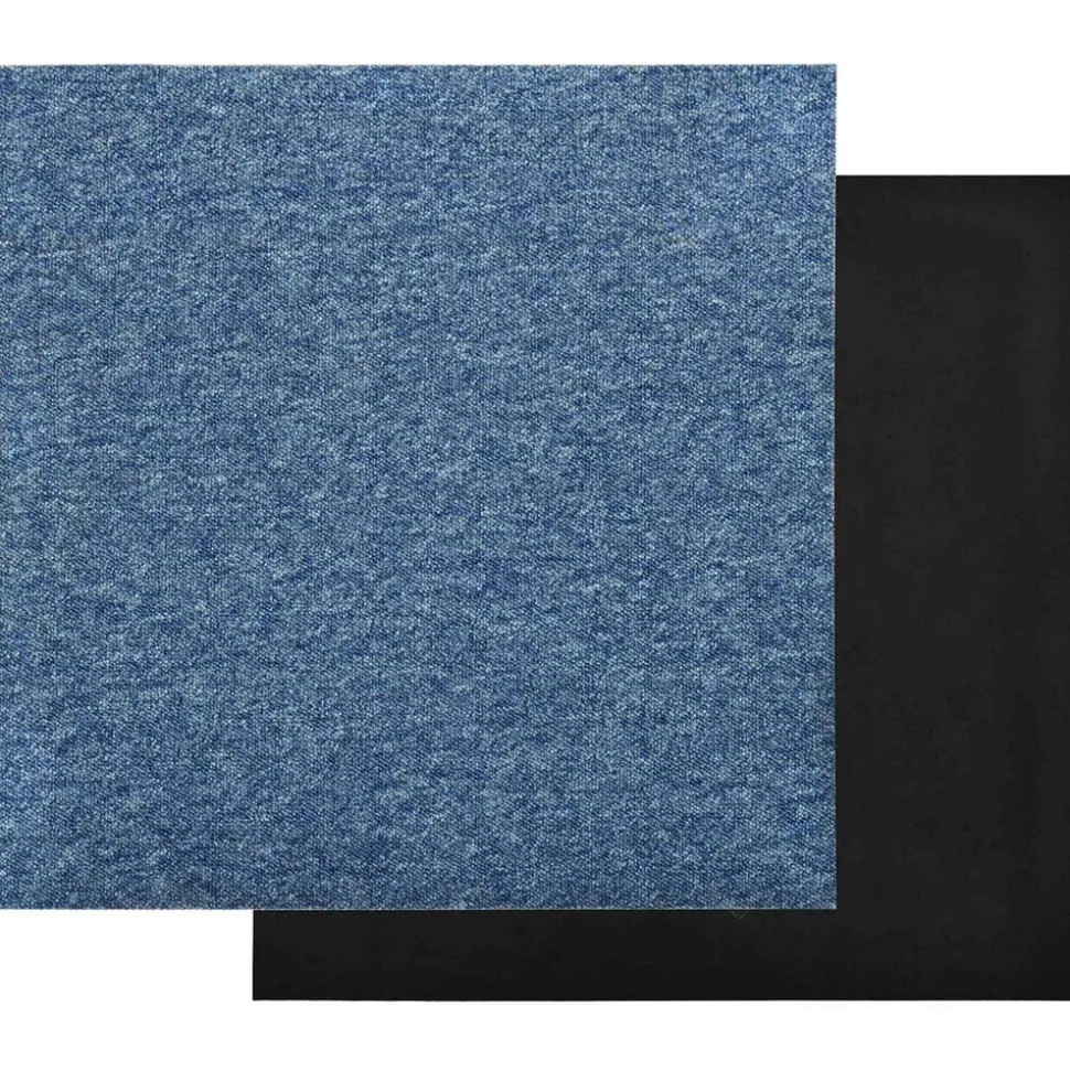 vidaXL Tapijt 20 pcs Blauw 50 x 50 cm 100% Polypropyleen