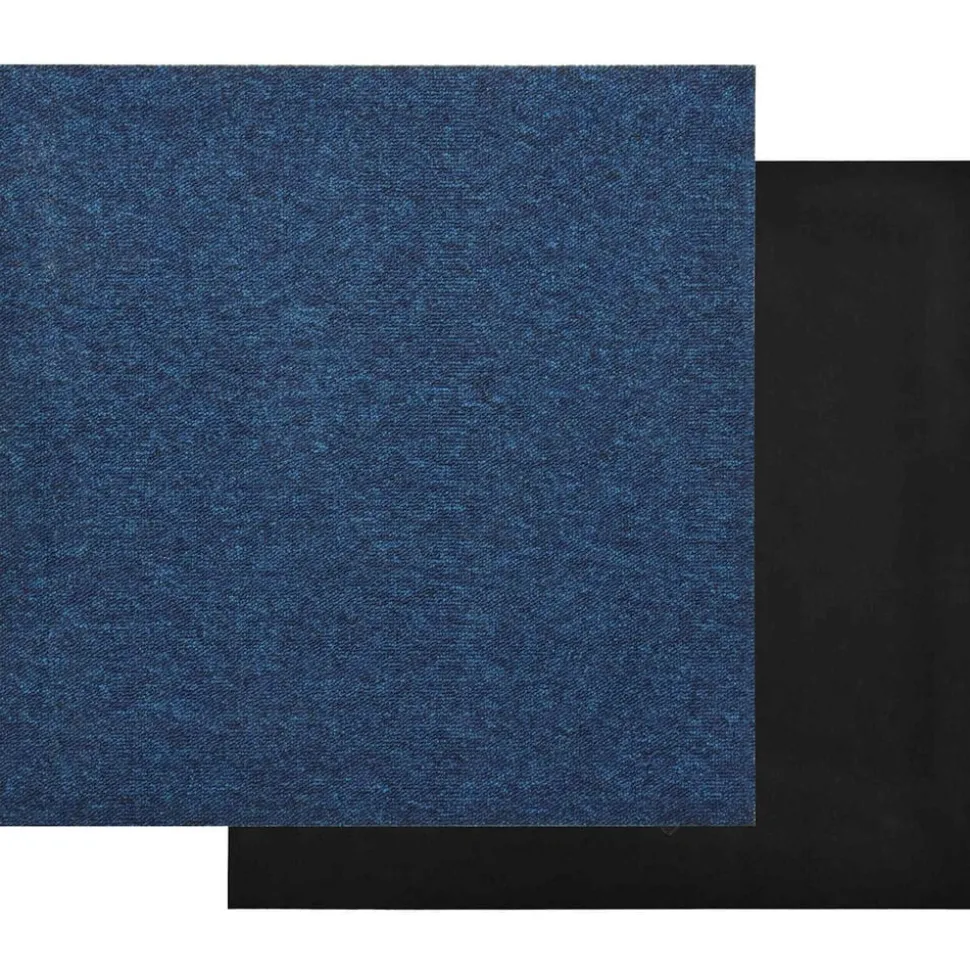 vidaXL Tapijt 20 pcs Donkerblauw 50 x 50 cm 100% Polypropyleen