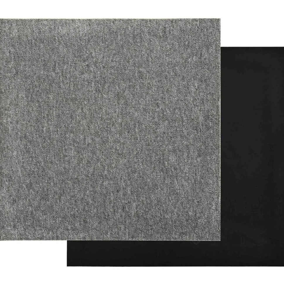 vidaXL Tapijt 20 pcs Grijs 50 x 50 cm 100% Polypropyleen