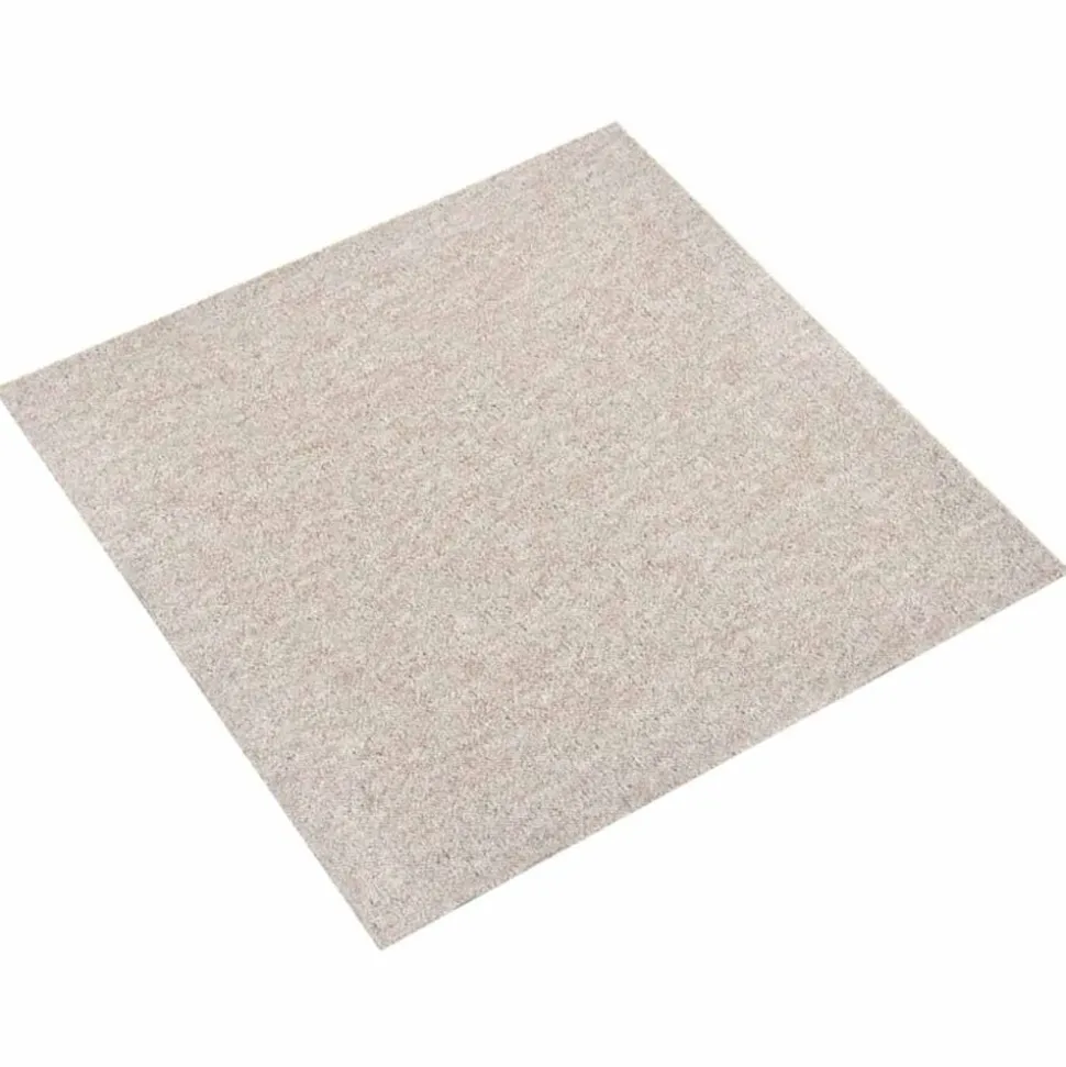 vidaXL Tapijt 20 pcs Licht Beige 50 x 50 cm 100% Polypropyleen