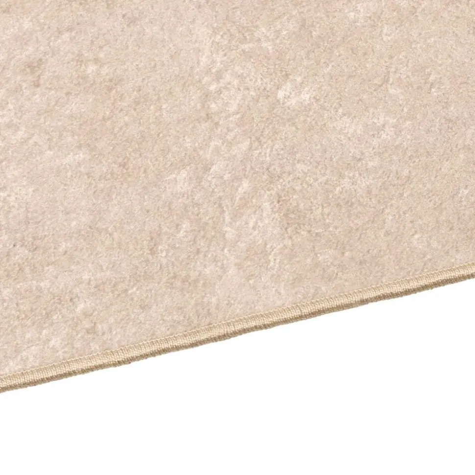 vidaXL Tapijtloper Effen MARSA Crème 50 x 100 cm Polyester en PVC