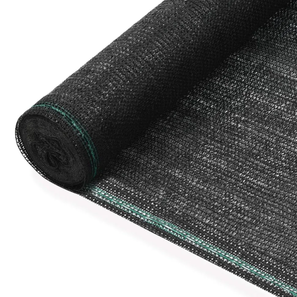vidaXL Tennisscherm 1x25 m HDPE zwart