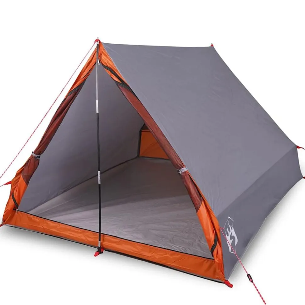 vidaXL Tent A-frame 2-persoons waterdicht grijs