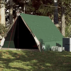 vidaXL Tent A-frame 2-persoons waterdicht groen