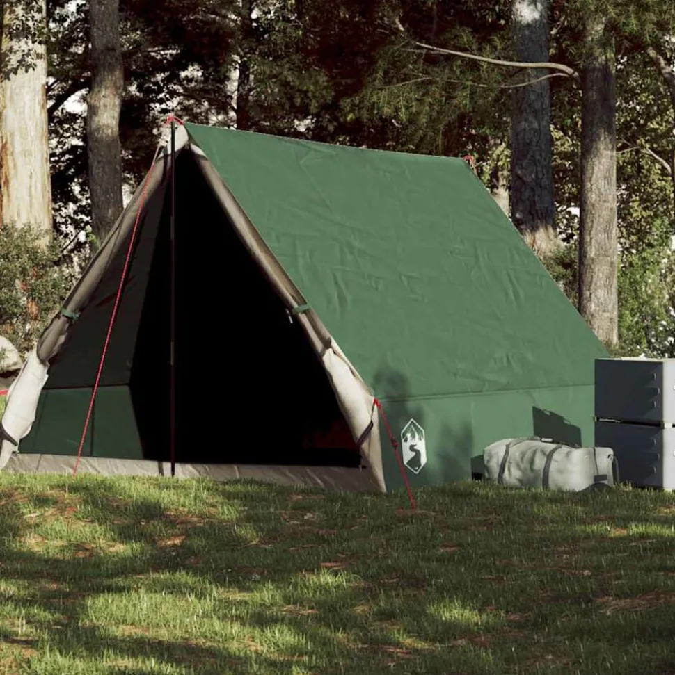 vidaXL Tent A-frame 2-persoons waterdicht groen