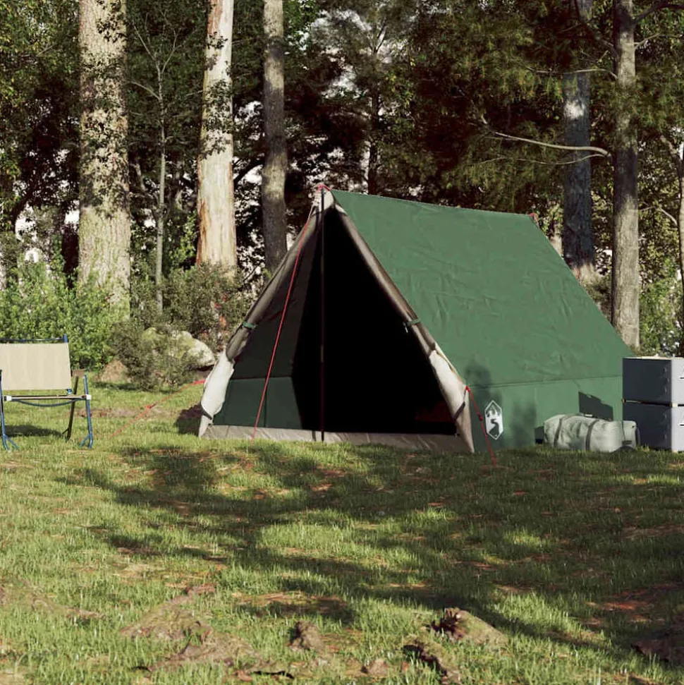 vidaXL Tent A-frame 2-persoons waterdicht groen