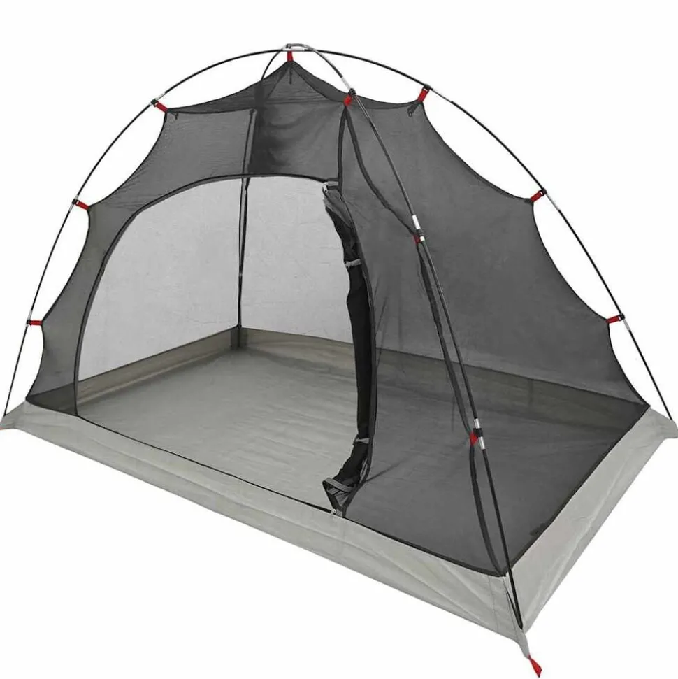 vidaXL Tent met dak met opslag Grijs en zwart 236 x 108 x 120 cm