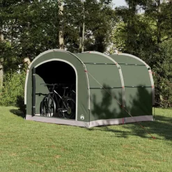 vidaXL Tent met dak met opslag Groen 268 x 240 x 191 cm Polyester