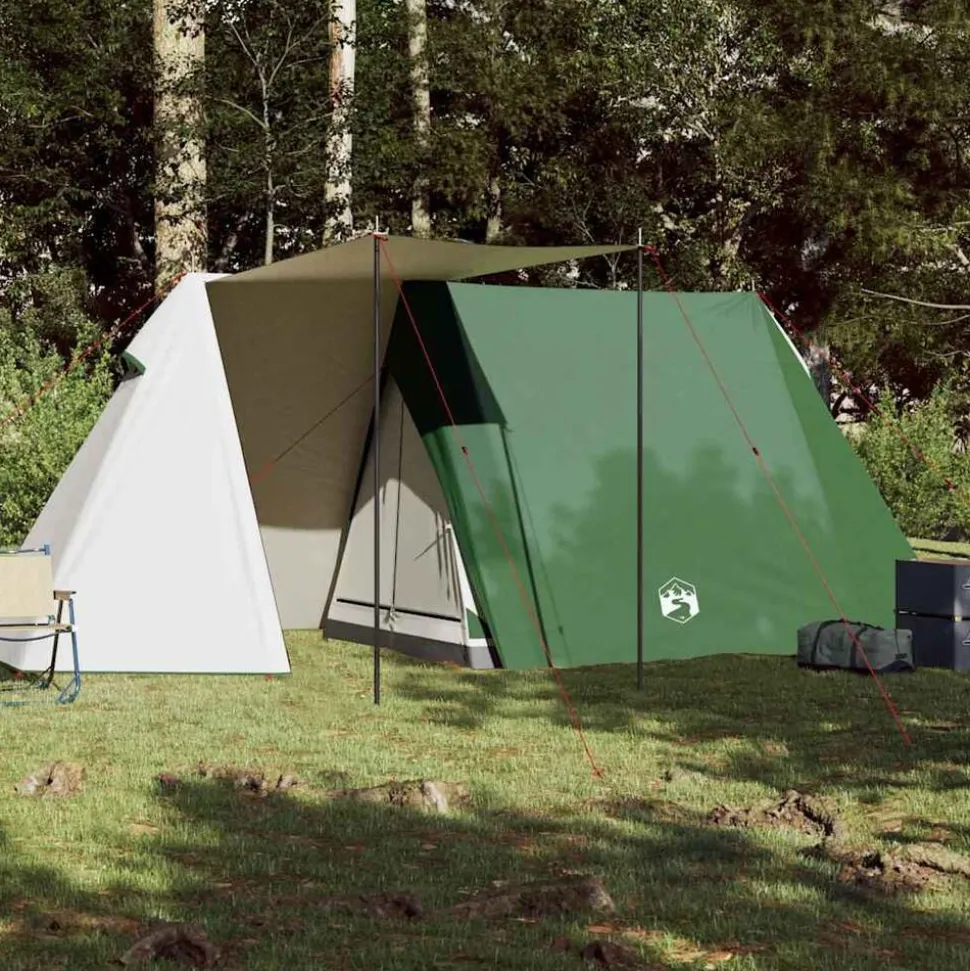 vidaXL Tent 3-persoons waterdicht groen