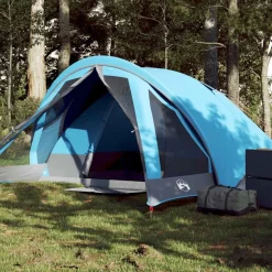 vidaXL Tent 4-persoons waterdicht blauw