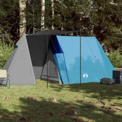 vidaXL Tent 3-persoons waterdicht blauw