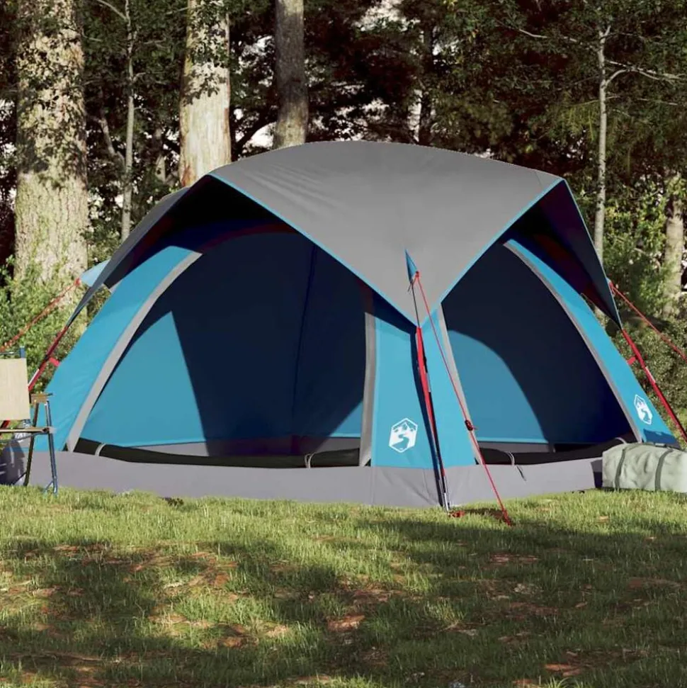 vidaXL Tent 4-persoons waterdicht blauw