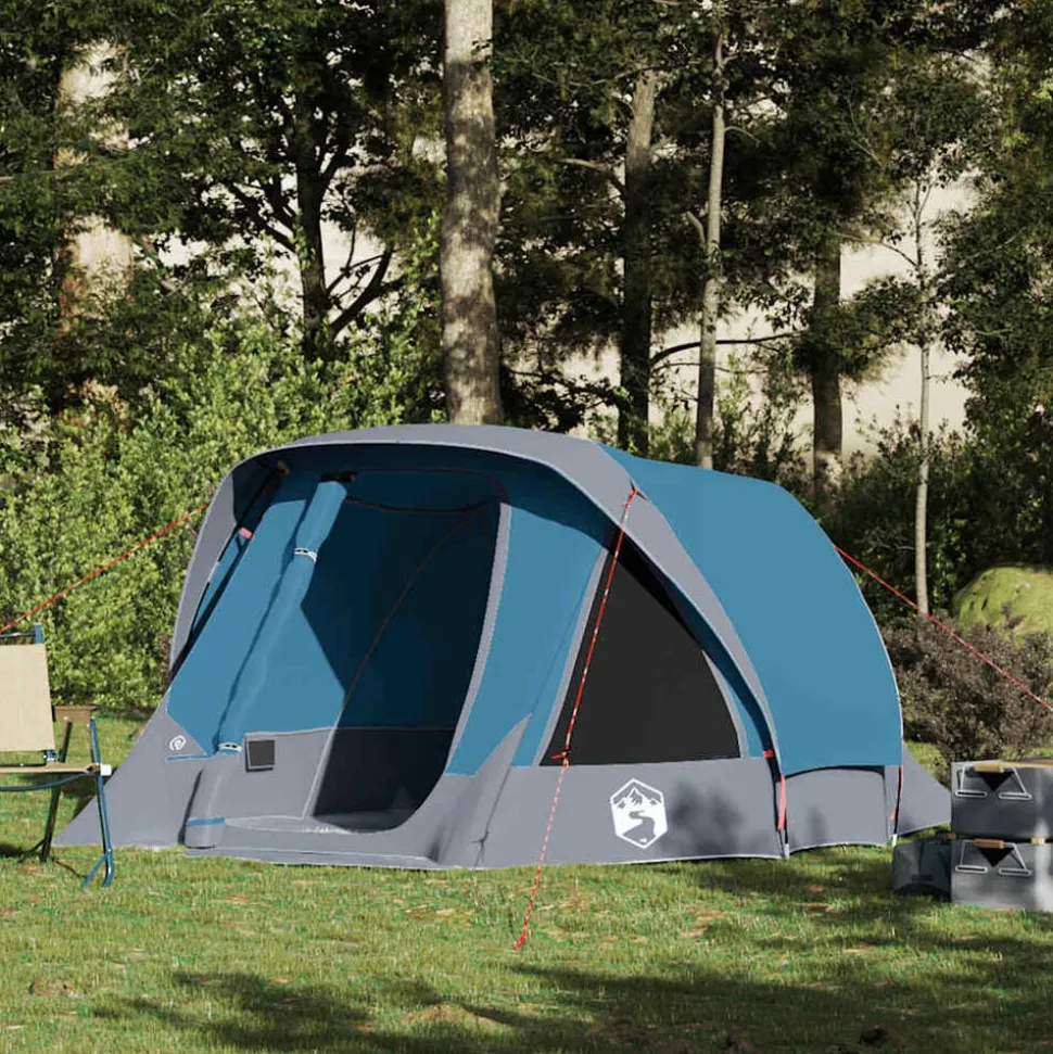 vidaXL Tent 4-persoons waterdicht blauw