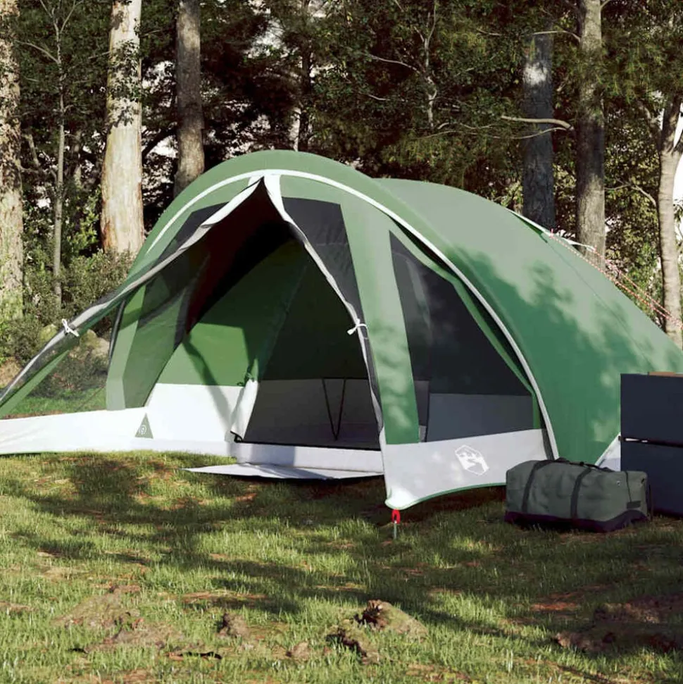 vidaXL Tent 4-persoons waterdicht groen