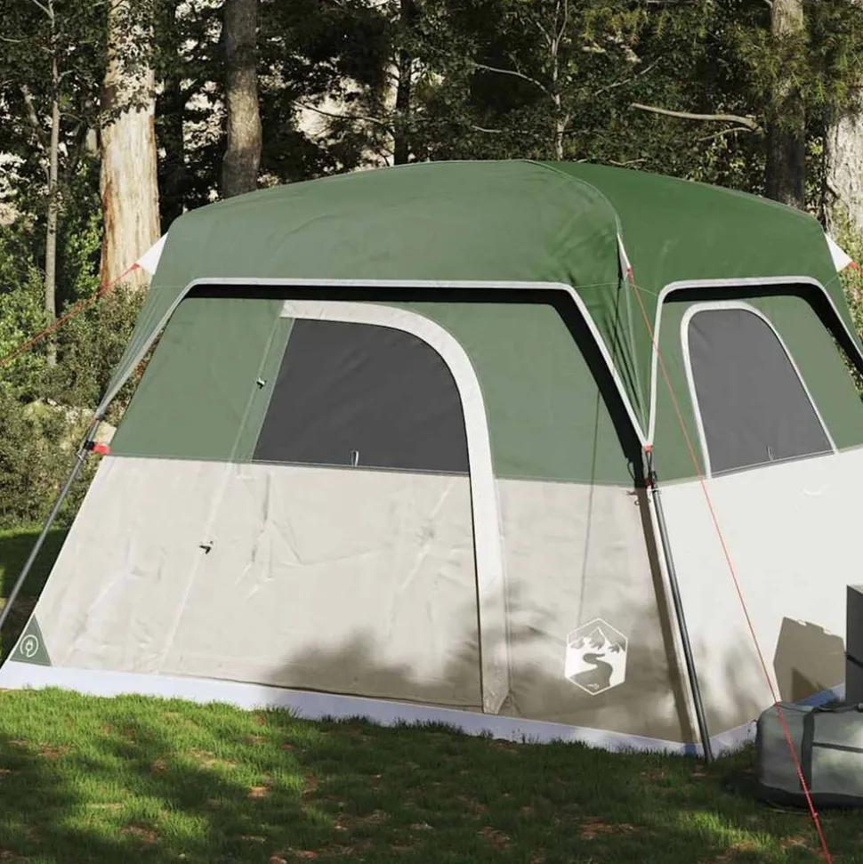 vidaXL Tent 4-persoons waterdicht groen