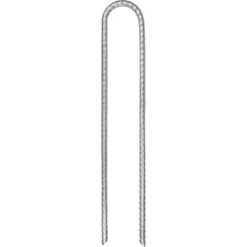 vidaXL Tentharingen 6 st U-vormig Ø7 mm 30 cm gegalvaniseerd staal