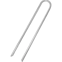 vidaXL Tentharingen 6 st U-vormig Ø7 mm 30 cm gegalvaniseerd staal
