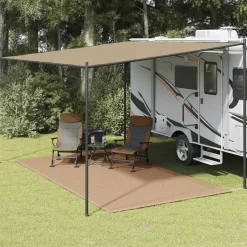 vidaXL Tenttapijt 200x400 cm taupe