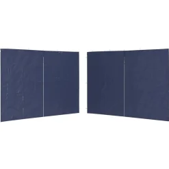 vidaXL Tentwanden met ritssluiting PE blauw 2 st