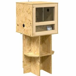 vidaXL Terrarium Bruin 40 x 40 x 90 cm OSB