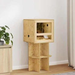 vidaXL Terrarium Bruin 40 x 40 x 90 cm OSB