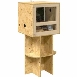 vidaXL Terrarium Bruin 40 x 40 x 90 cm OSB