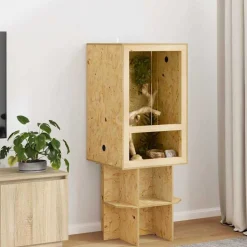 vidaXL Terrarium Bruin 50 x 50 x 80 cm OSB