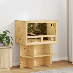 vidaXL Terrarium Bruin 80 x 50 x 50 cm OSB