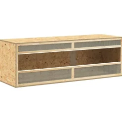 vidaXL Terrarium 144x46x48 cm bewerkt hout