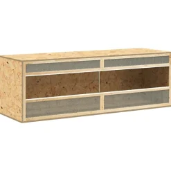 vidaXL Terrarium 144x46x48 cm bewerkt hout