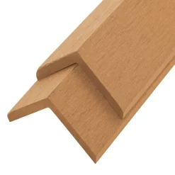 vidaXL Terras hoekplinten 5 st 170 cm HKC teakkleurig