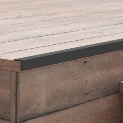 vidaXL Terras hoekplinten 5 st 170 cm HKC zwart