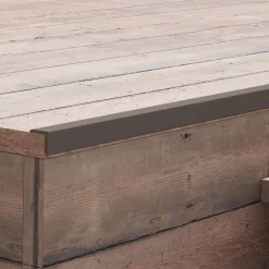 vidaXL Terras hoekplinten 5 st 170 cm HKC donkerbruin