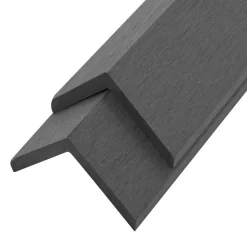 vidaXL Terras hoekplinten 5 st 170 cm HKC grijs