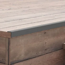 vidaXL Terras hoekplinten 5 st 170 cm HKC grijs