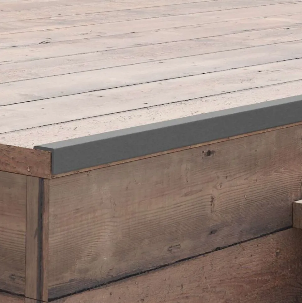 vidaXL Terras hoekplinten 5 st 170 cm HKC grijs