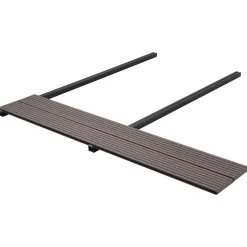 vidaXL Terrasplank 4 pcs Donkerbruin WPC