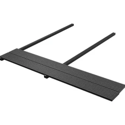 vidaXL Terrasplank 4 pcs Zwart WPC