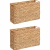 vidaXL Tijdschrift Manden 2 pcs Naturel 39 x 14 x 25 cm Waterhyacint