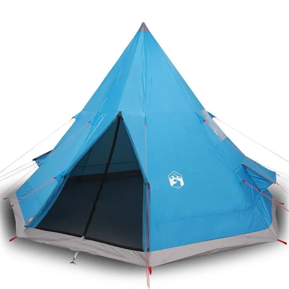 vidaXL Tipitent 4-persoons waterdicht blauw