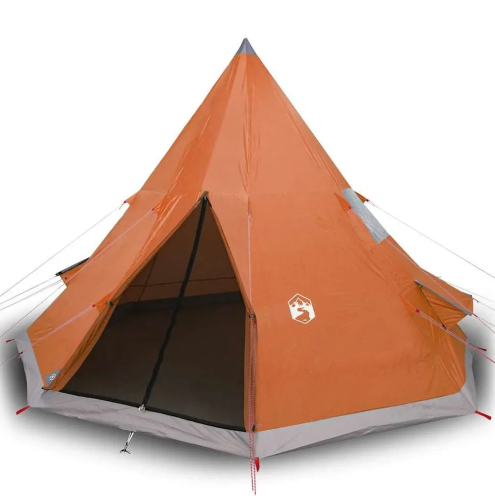 vidaXL Tipitent 4-persoons waterdicht oranje