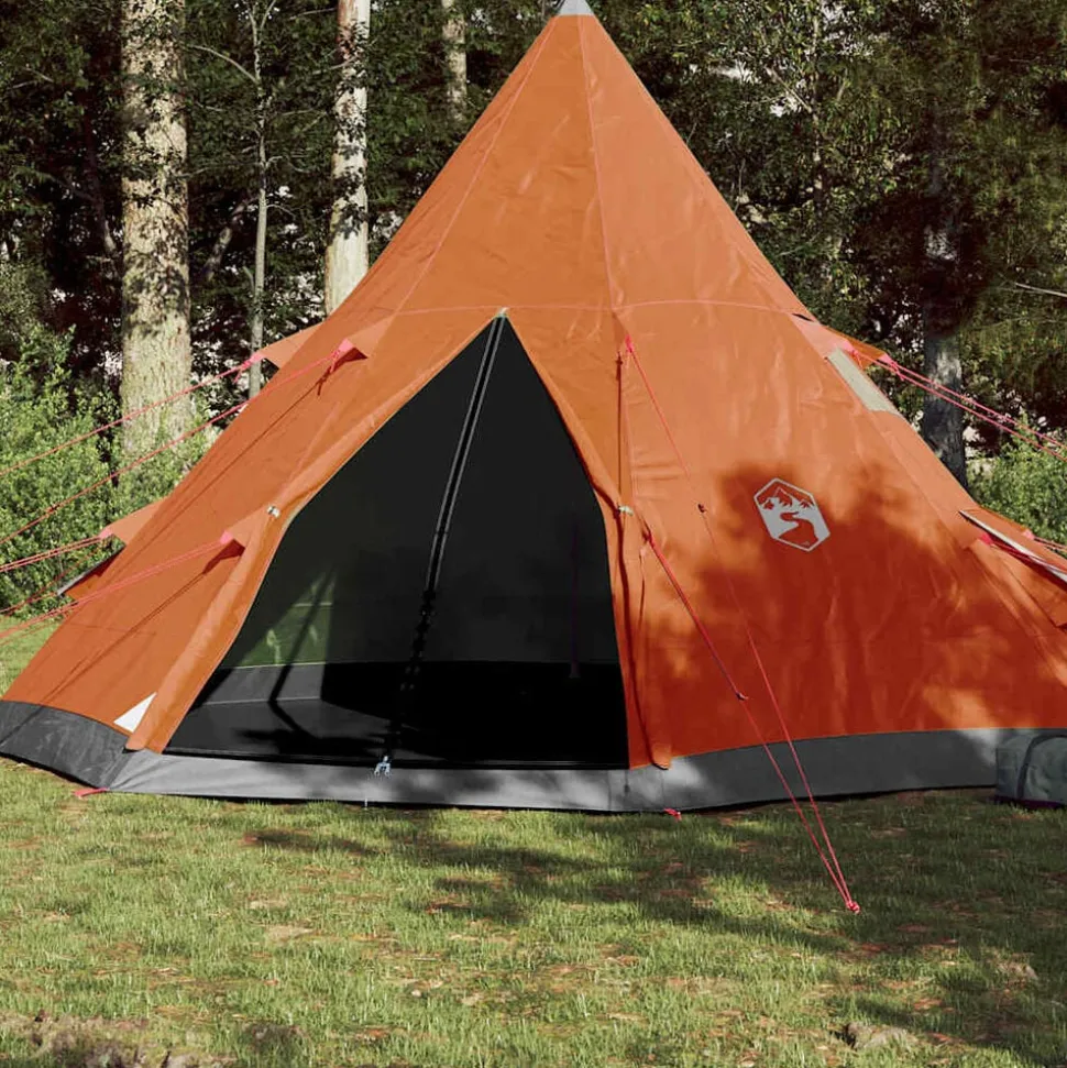 vidaXL Tipitent 4-persoons waterdicht oranje