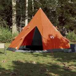 vidaXL Tipitent 4-persoons waterdicht oranje