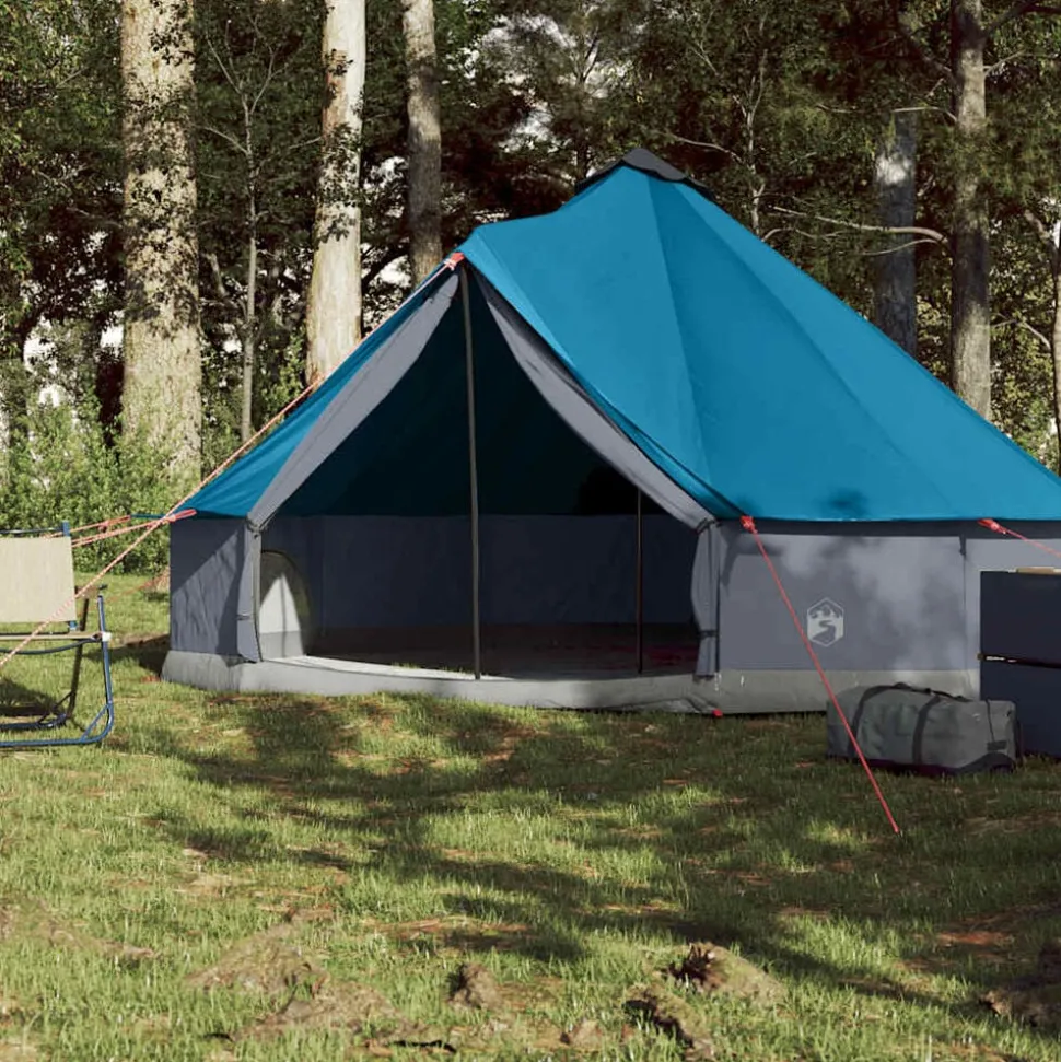 vidaXL Tipitent 6-persoons waterdicht blauw