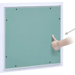 vidaXL Toegangspaneel met aluminium frame en gipsplaat 200x200 mm