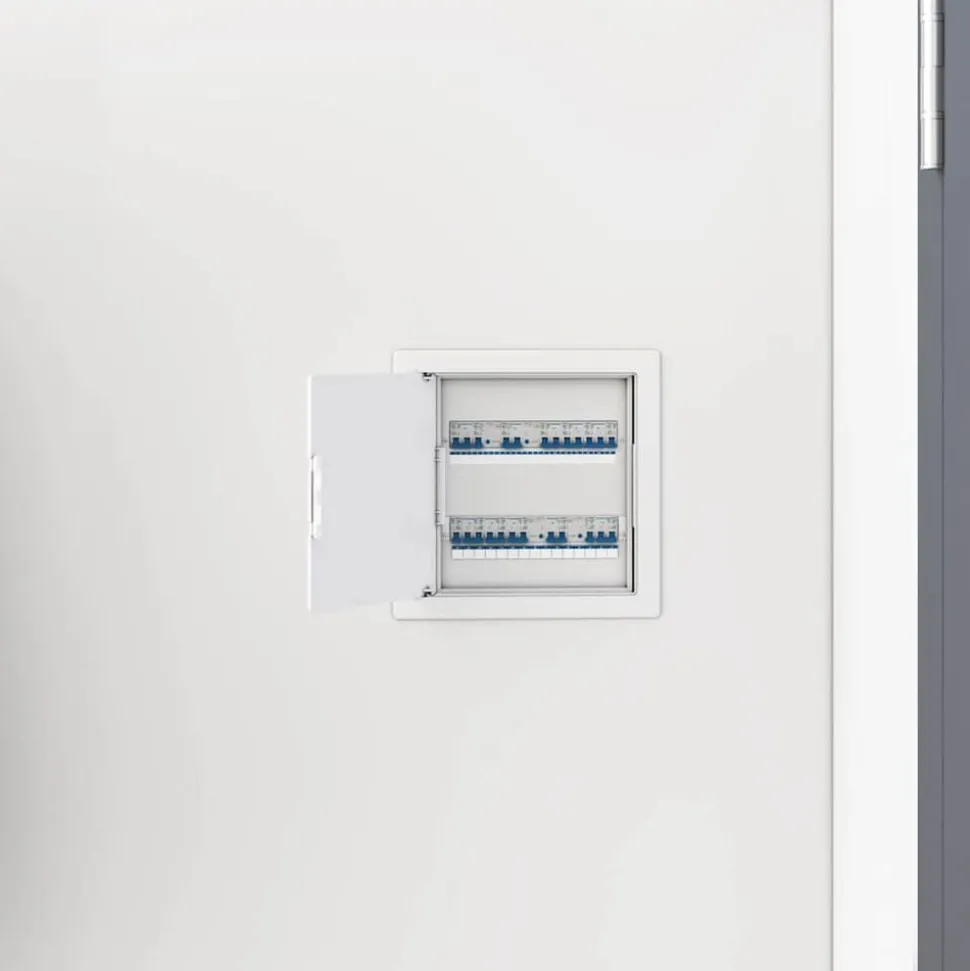 vidaXL Toegangs-panelen 2 pcs Wit 15 x 15 cm ABS Kunststof